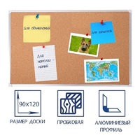 Доска пробковая 1200х900 - fgospostavki.ru - Муравленко