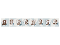 Стенд-лента "Выдающиеся ученые-историки" - fgospostavki.ru - Муравленко