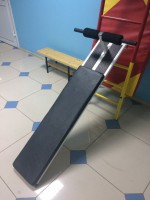 Доска для пресса навесная на шведскую стенку с двумя валиками (длина 1,5 метра) - fgospostavki.ru - Муравленко