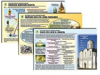 Комплект таблиц по истории "История России с древних времен" раздаточные (цветные, ламинированные, А4, 10 штук) - fgospostavki.ru - Муравленко