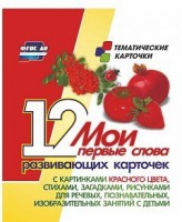 Тематические карточки "Мои первые слова" (красный цвет) - fgospostavki.ru - Муравленко