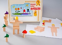Игровой набор Фребеля "Конструктор деревянный без соединений-3" (Серия "Эксперимент") - fgospostavki.ru - Муравленко