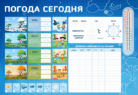 Стенд-уголок маркерный "Погода сегодня" - fgospostavki.ru - Муравленко