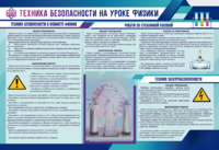 Стенд-уголок "Техника безопасности на уроках физики" - fgospostavki.ru - Муравленко
