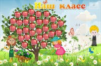 Стенд "Наш класс" Вариант 3 - fgospostavki.ru - Муравленко