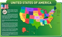 Стенд "United States Of America" - fgospostavki.ru - Муравленко