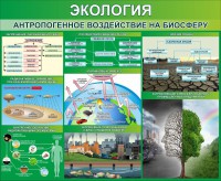 Стенд "Экология. Антропогенное воздействие на биосферу" - fgospostavki.ru - Муравленко