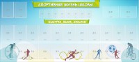 Стенд "Спортивная жизнь школы" - fgospostavki.ru - Муравленко