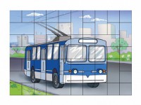 Магнитный пазл "Троллейбус" - fgospostavki.ru - Муравленко