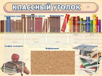 Стенд "Классный уголок" (с пробковым покрытием) - fgospostavki.ru - Муравленко