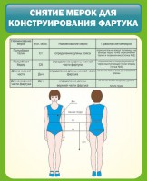 Стенд "Снятие мерок для конструирования фартука" - fgospostavki.ru - Муравленко