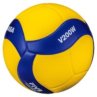Мяч волейбольный Mikasa V200W (размер 5, синтетическая кожа, профессиональный) - fgospostavki.ru - Муравленко