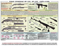 Плакат "Ружья служебные МР-133С, МР-153С, Сайга-410КВ" - fgospostavki.ru - Муравленко
