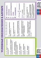 Таблица "Условные обозначения в алгебре" (винил) - fgospostavki.ru - Муравленко