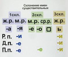 Набор магнитных карточек "Склонение имен существительных" - fgospostavki.ru - Муравленко