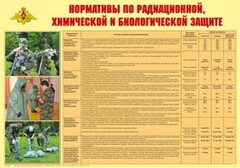 Плакат "Нормативы по радиационной, химической и биологической защите" - fgospostavki.ru - Муравленко