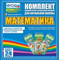 Динамические раздаточные пособия. Математика (Эластичные элементы). Единицы измерения, доли и дроби. - fgospostavki.ru - Муравленко
