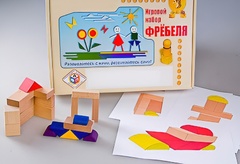 Игровой набор Фребеля "Конструктор деревянный без соединений-2" (Серия "Эксперимент") - fgospostavki.ru - Муравленко