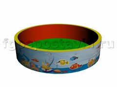 Сухой бассейн круглый с шелкографией - fgospostavki.ru - Муравленко