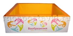 Бассейн "Вообразилия" квадратный с шелкографией - fgospostavki.ru - Муравленко