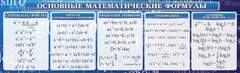 Стенд "Основные математические формулы" - fgospostavki.ru - Муравленко