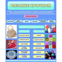 Стенд "Вязание крючком" - fgospostavki.ru - Муравленко