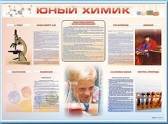 Стенд-уголок "Юный химик" - fgospostavki.ru - Муравленко