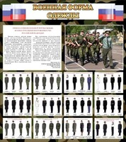 Стенд "Военная форма одежды (флаг РФ)" - fgospostavki.ru - Муравленко