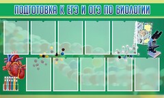 Стенд "Подготовка к ЕГЭ и ОГЭ по биологии" Вариант 2 - fgospostavki.ru - Муравленко
