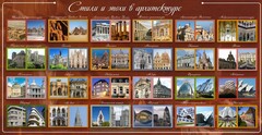 Стенд "Стили и эпохи в архитектуре" - fgospostavki.ru - Муравленко