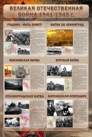 Стенд "Великая отечественная война (битвы)" - fgospostavki.ru - Муравленко