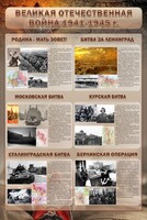 Стенд "Великая Отечественная война" (битвы) - fgospostavki.ru - Муравленко