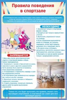 Стенд "Правила поведения в спортзале №1" - fgospostavki.ru - Муравленко