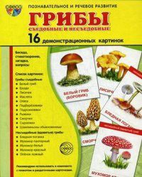 Демонстрационные карточки "Грибы съедобные и не съедобные" - fgospostavki.ru - Муравленко