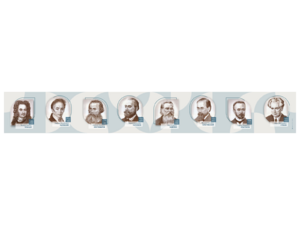 Стенд-лента "Выдающиеся ученые-историки" - fgospostavki.ru - Муравленко