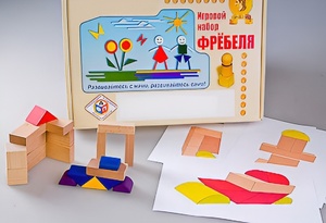 Игровой набор Фребеля "Конструктор деревянный без соединений-2" (Серия "Эксперимент") - fgospostavki.ru - Муравленко