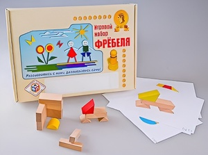 Игровой набор Фребеля "Конструктор деревянный без соединений-1" (Серия "Эксперимент") - fgospostavki.ru - Муравленко