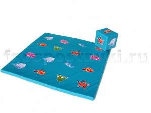 Игровой мат "Море" с кубиком - fgospostavki.ru - Муравленко