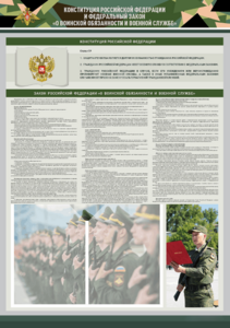Стенд-уголок "Конституция Российской Федерации и Федеральный закон "О воинской обязанности и военной службе" - fgospostavki.ru - Муравленко