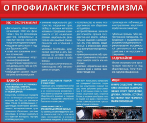 Стенд "О профилактике экстремизма" - fgospostavki.ru - Муравленко