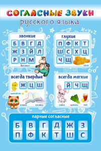 Стенд "Согласные русского языка" - fgospostavki.ru - Муравленко