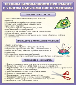 Стенд "Техника безопасности при работе с утюгом" - fgospostavki.ru - Муравленко