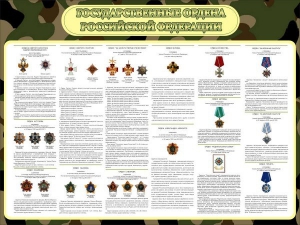 Стенд "Государственные ордена РФ" - fgospostavki.ru - Муравленко