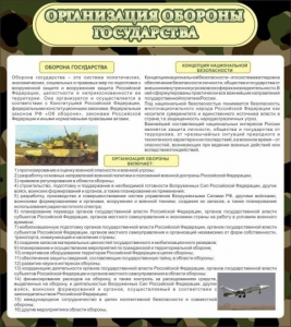 Стенд "Организация обороны государства" - fgospostavki.ru - Муравленко