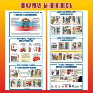 Стенд "Пожарная безопасность" Вариант 4 - fgospostavki.ru - Муравленко