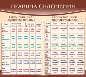 Стенд "Правила склонения" - fgospostavki.ru - Муравленко