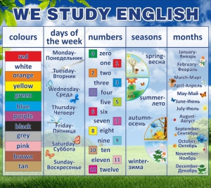Стенд "We study english" - fgospostavki.ru - Муравленко