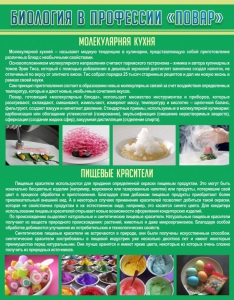 Стенд "Биология в профессии "повар"" - fgospostavki.ru - Муравленко