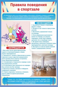 Стенд "Правила поведения в спортзале №1" - fgospostavki.ru - Муравленко