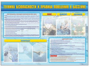 Стенд-уголок "Техника безопасности и правила поведения в бассейне" - fgospostavki.ru - Муравленко